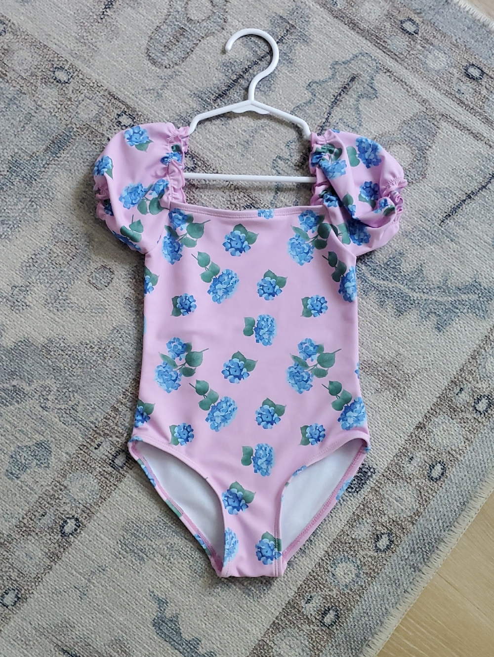 Caitlin M. Covincton X Pink Lilly Toddler Girls Hydrangea Floral Swimsuit Sz3T